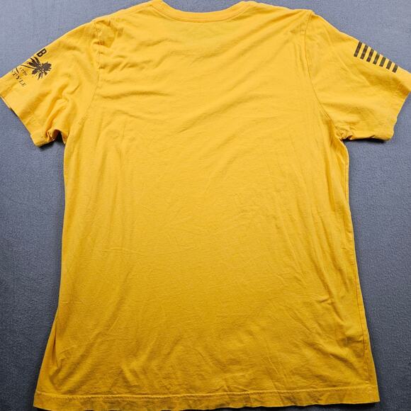 Grunt Style Shirt Don't Tread On Me Adult XL Yellow Short Sleeve Club - Picture 7 of 8